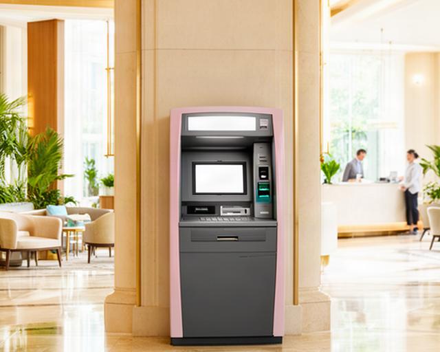 Restored ATM installed in a bright Singapore hotel lobby with a polished fascia and new card reader